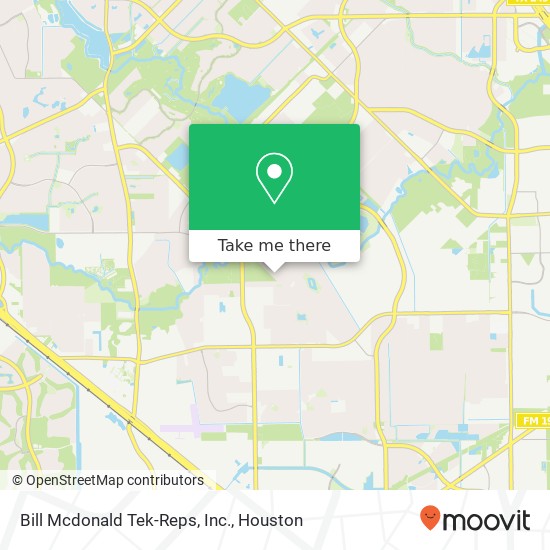Mapa de Bill Mcdonald Tek-Reps, Inc.