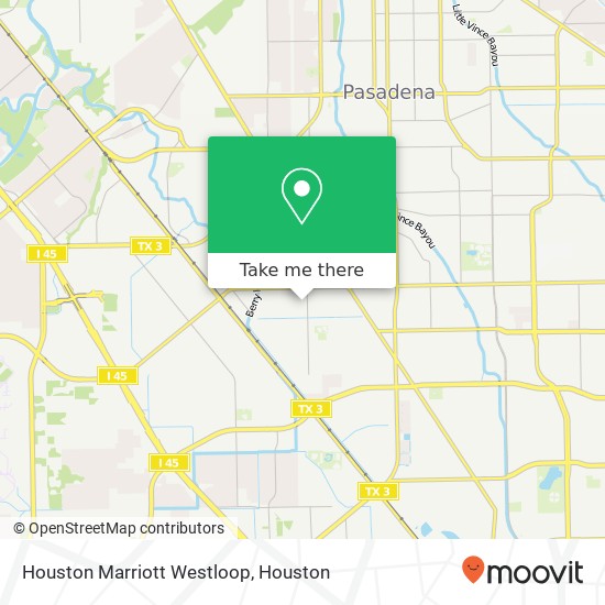 Houston Marriott Westloop map