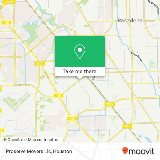 Mapa de Proserve Movers Llc