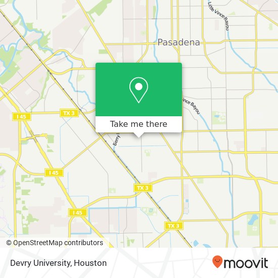 Devry University map