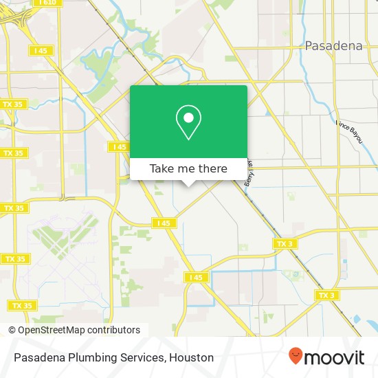 Pasadena Plumbing Services map