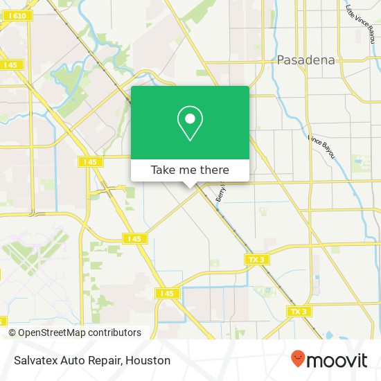 Mapa de Salvatex Auto Repair