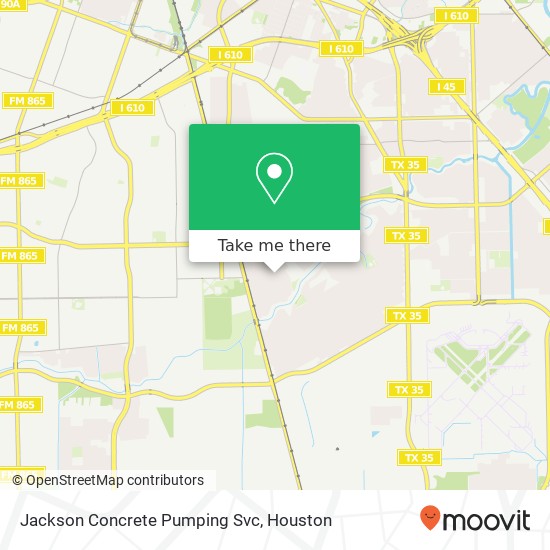 Jackson Concrete Pumping Svc map