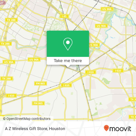 Mapa de A Z Wireless Gift Store