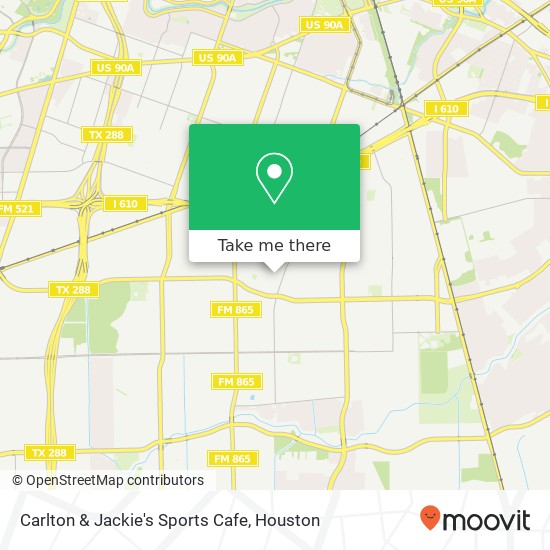 Mapa de Carlton & Jackie's Sports Cafe