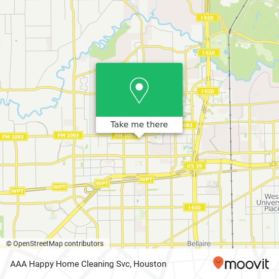 Mapa de AAA Happy Home Cleaning Svc