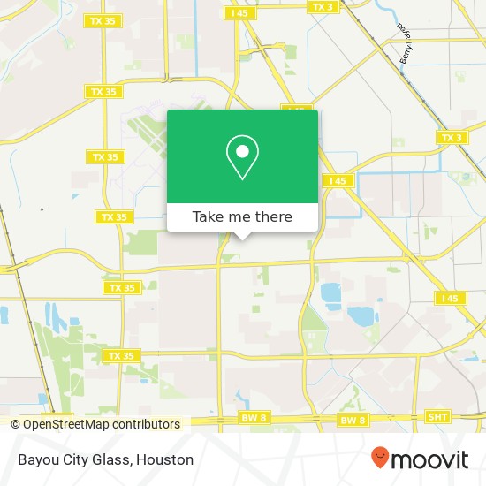 Bayou City Glass map