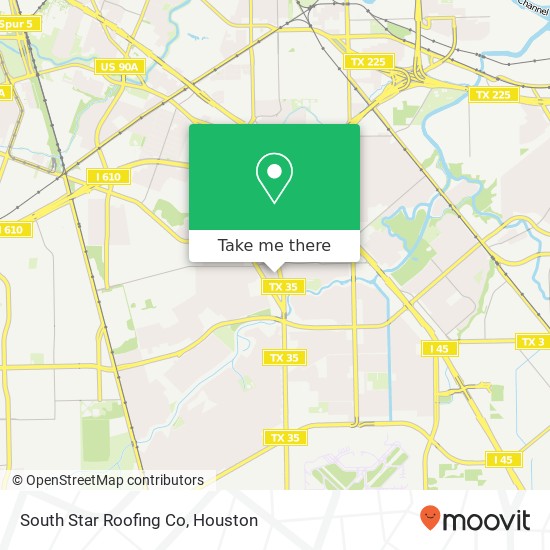 Mapa de South Star Roofing Co