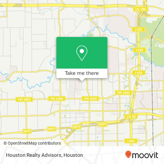 Mapa de Houston Realty Advisors
