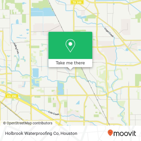 Holbrook Waterproofing Co map