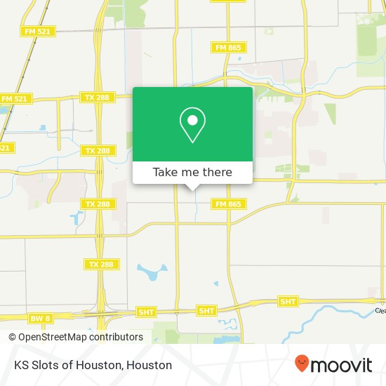 Mapa de KS Slots of Houston