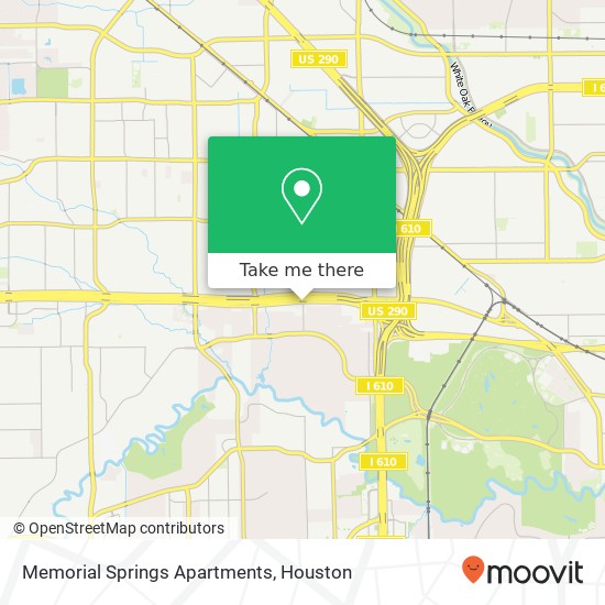 Mapa de Memorial Springs Apartments