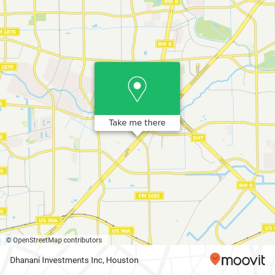 Dhanani Investments Inc map