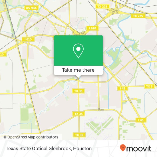 Mapa de Texas State Optical Glenbrook