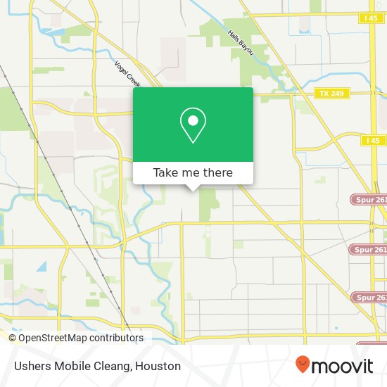 Ushers Mobile Cleang map