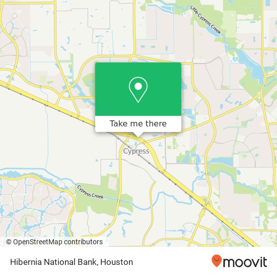 Hibernia National Bank map