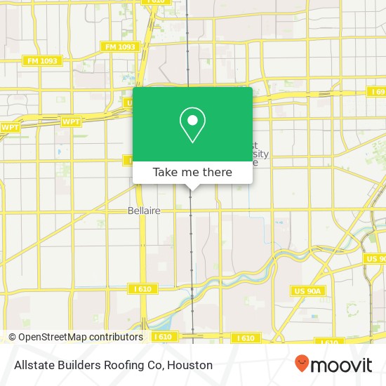 Allstate Builders Roofing Co map