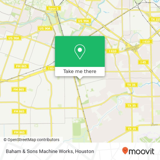 Baham & Sons Machine Works map