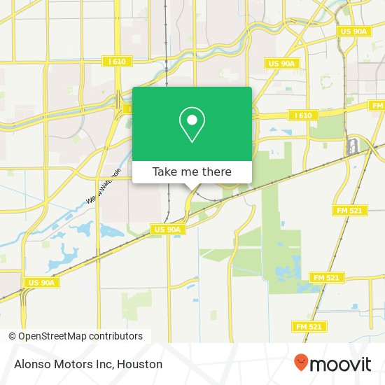 Alonso Motors Inc map