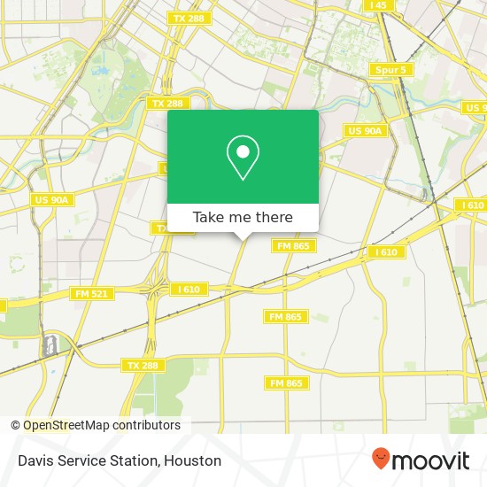 Mapa de Davis Service Station