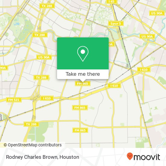 Rodney Charles Brown map