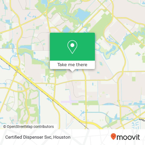 Mapa de Certified Dispenser Svc