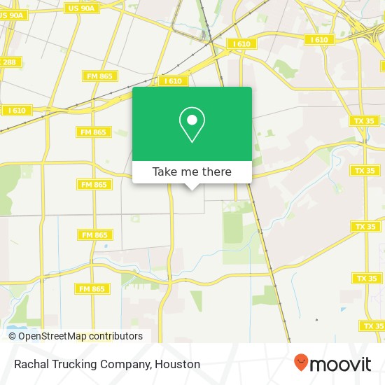 Mapa de Rachal Trucking Company