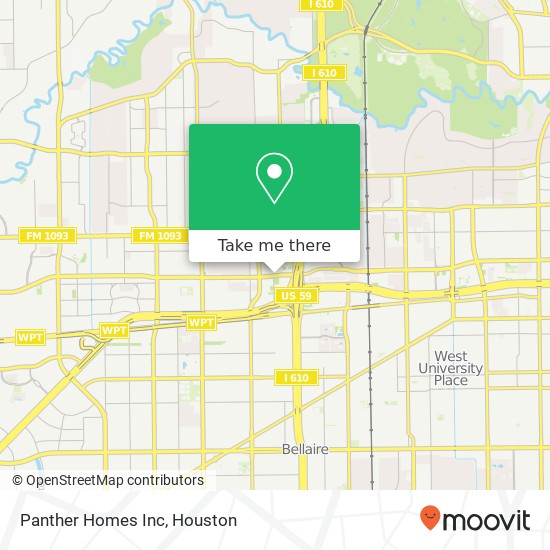 Panther Homes Inc map