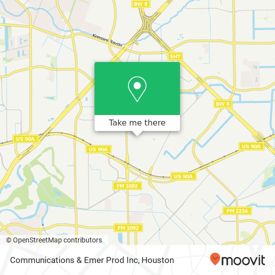 Mapa de Communications & Emer Prod Inc