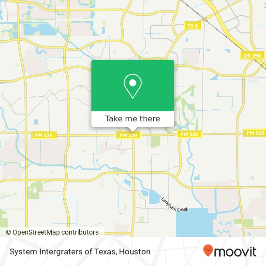System Intergraters of Texas map