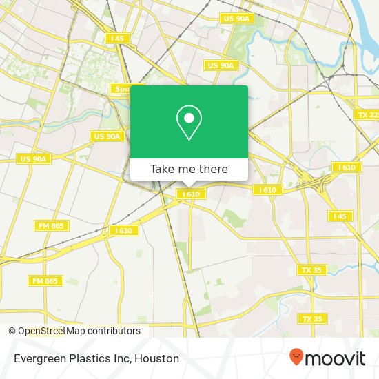 Evergreen Plastics Inc map