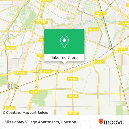 Mapa de Missionary Village Apartments