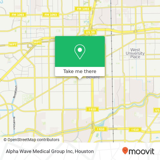 Mapa de Alpha Wave Medical Group Inc