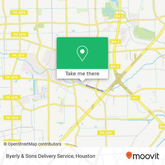 Mapa de Byerly & Sons Delivery Service