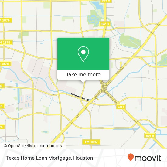 Texas Home Loan Mortgage map