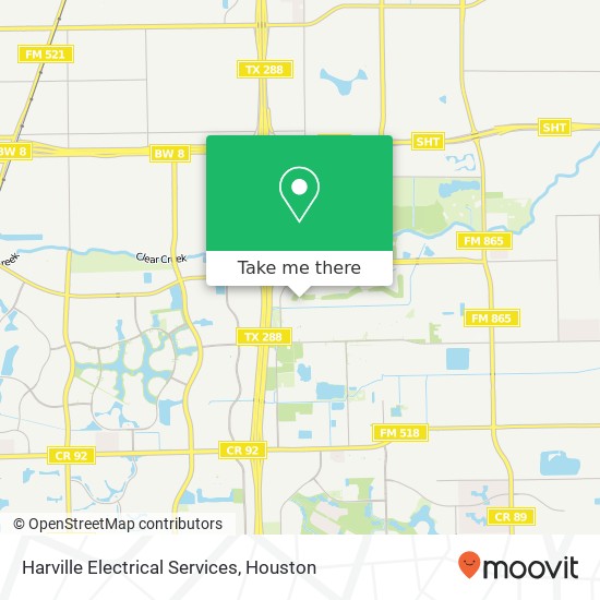 Harville Electrical Services map