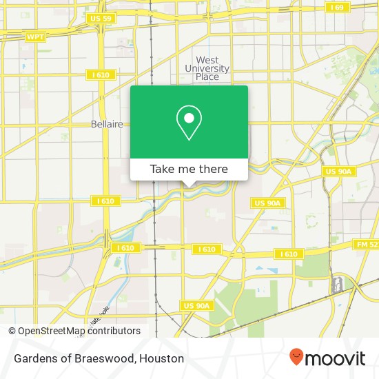 Mapa de Gardens of Braeswood