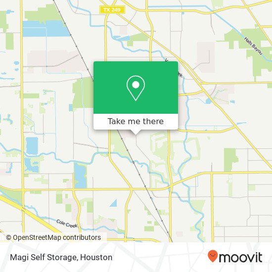 Mapa de Magi Self Storage