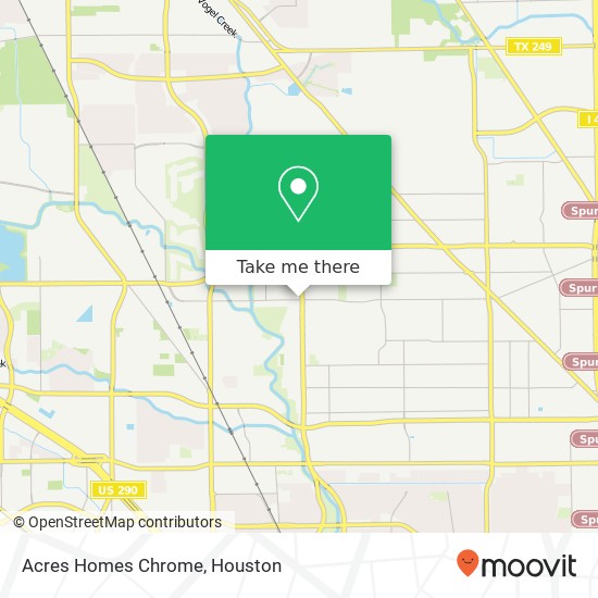 Acres Homes Chrome map