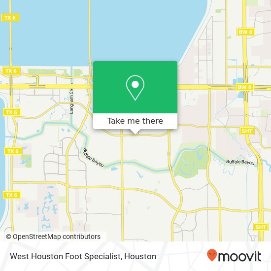 Mapa de West Houston Foot Specialist