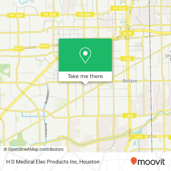 H D Medical Elec Products Inc map