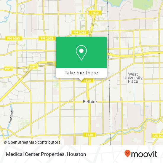 Mapa de Medical Center Properties