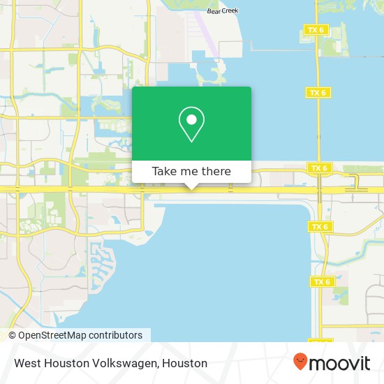 West Houston Volkswagen map