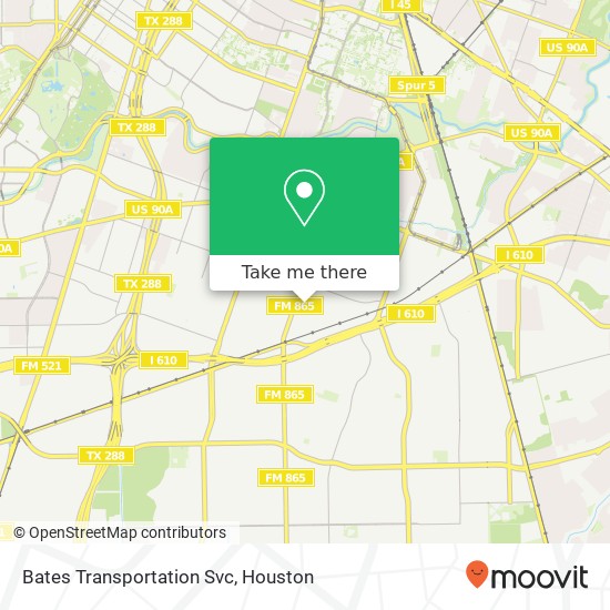 Mapa de Bates Transportation Svc