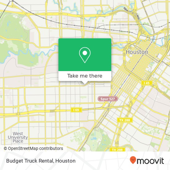 Mapa de Budget Truck Rental