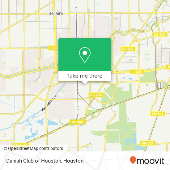 Mapa de Danish Club of Houston