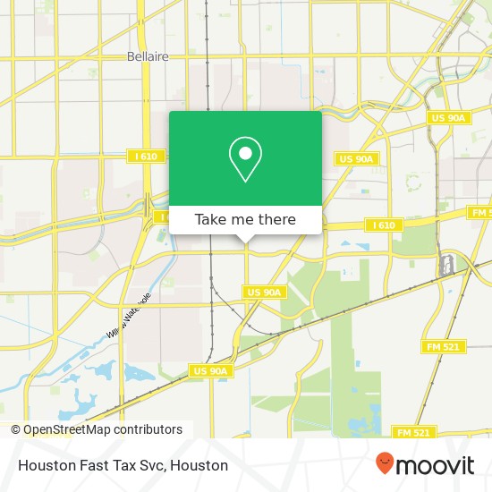 Mapa de Houston Fast Tax Svc