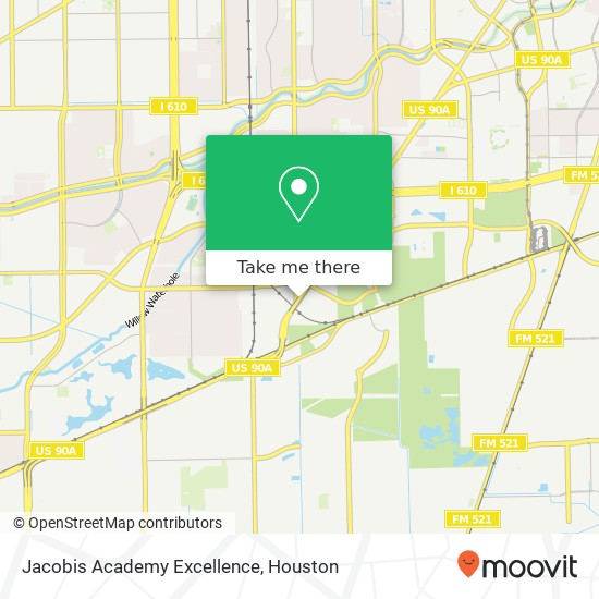 Jacobis Academy Excellence map