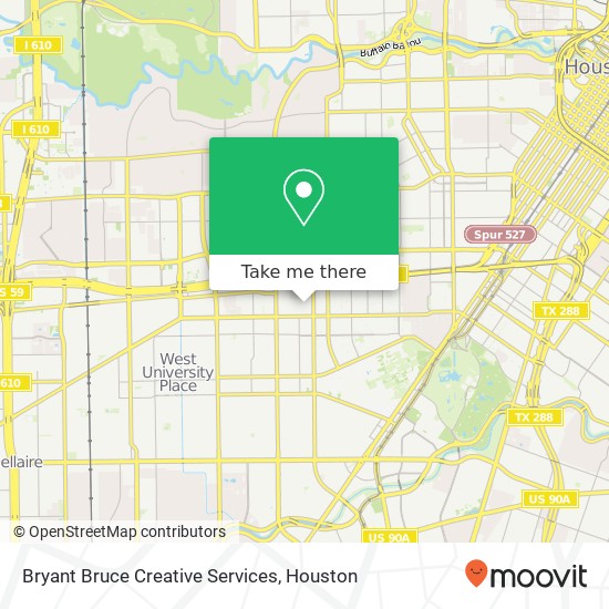 Bryant Bruce Creative Services map