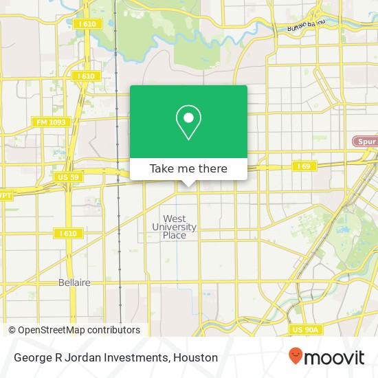 George R Jordan Investments map